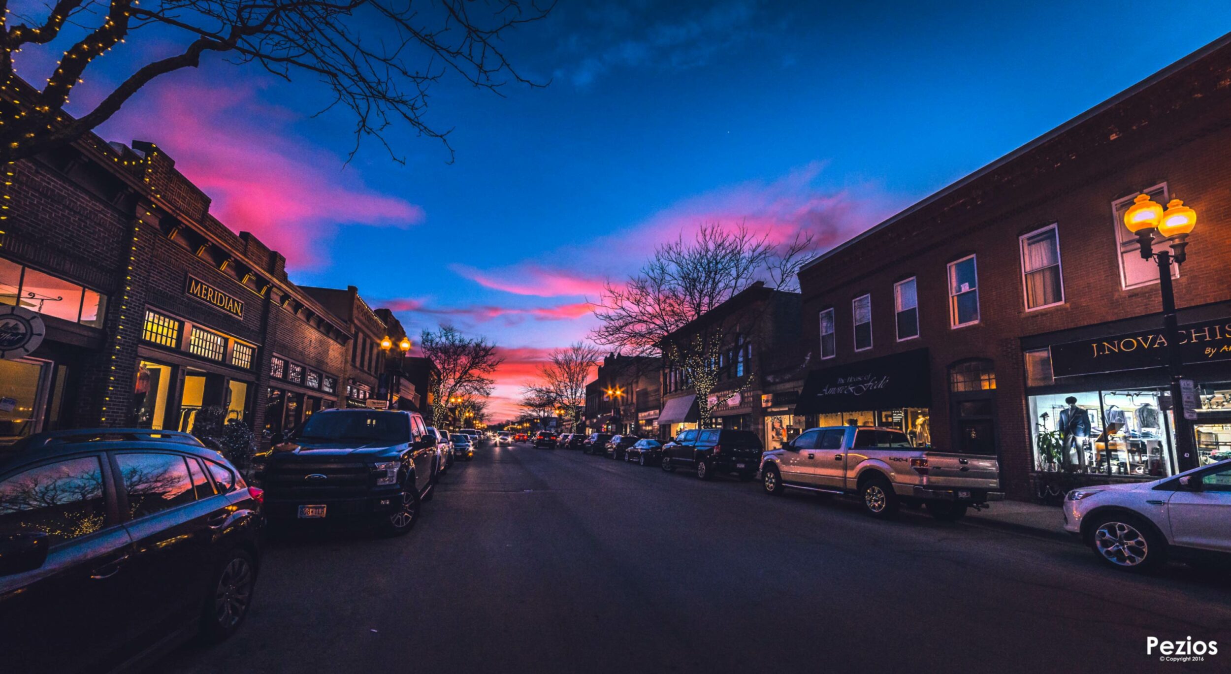 A Mild February Evening in Downtown Excelsior