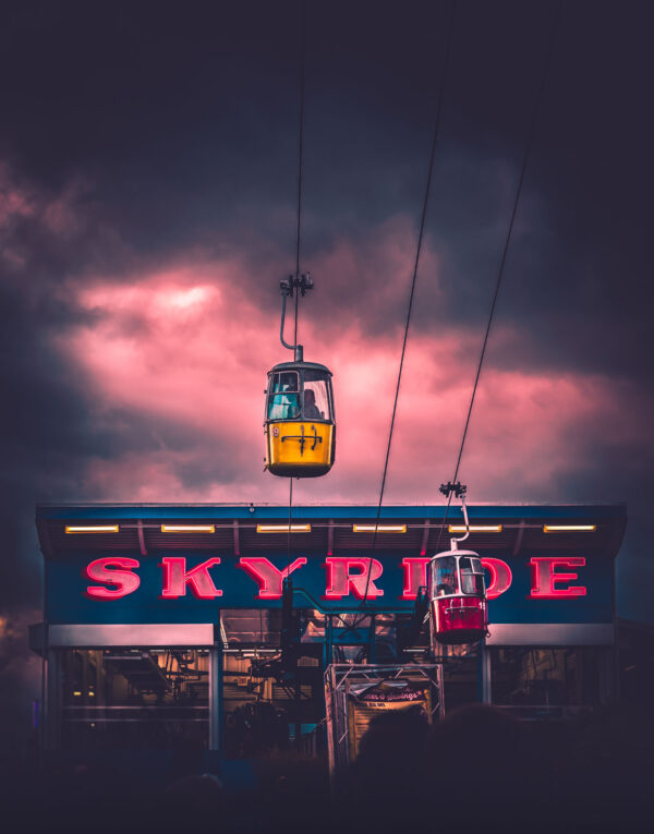 Ominous Clouds Descend Over The Skyride