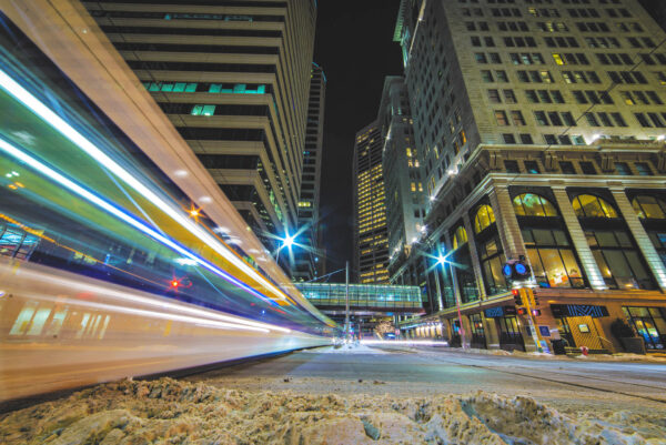 Light Trails at 5th & Marquette
