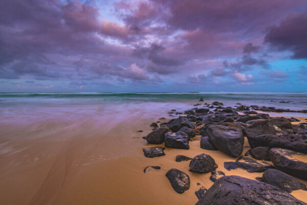 Moody Sunset Over The Pacific